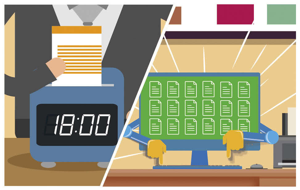 晚上，你下Class了，Your office computer keeps working and automatically helps youmake a notepad